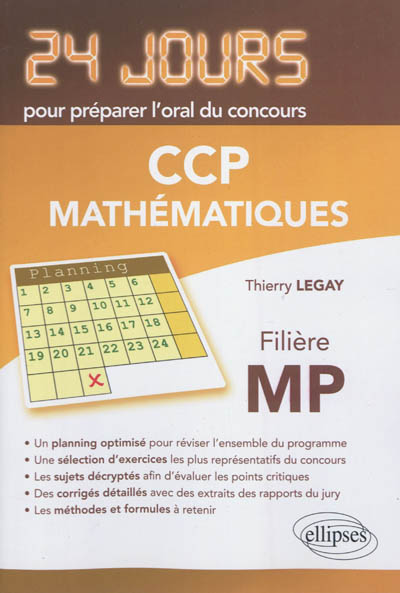 Mathématiques : concours CCP, filière MP