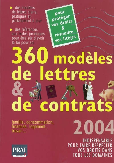 360 modèles de lettres et de contrats
