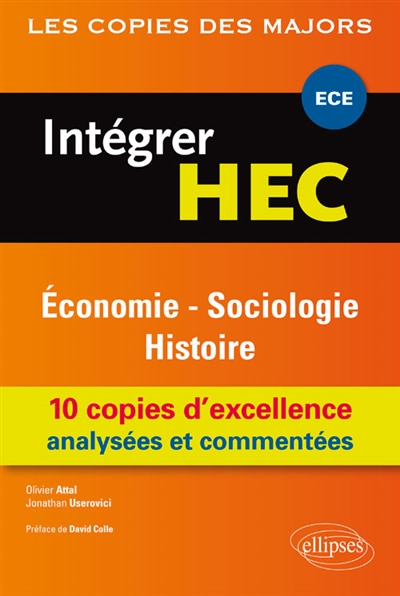 Intégrer HEC : économie, sociologie, histoire
