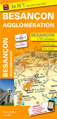 Besançon agglomération plan de ville Blay-Foldex