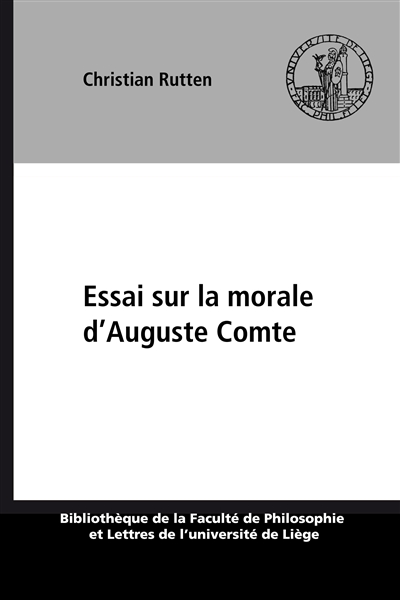 Essai sur la morale d’Auguste Comte
