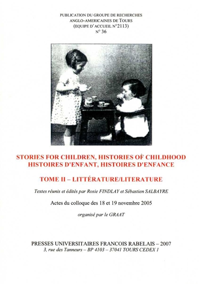 Stories For Children, Histories of Childhood. Volume II
