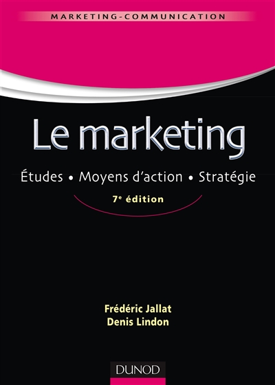 Le marketing : Études • Moyens d'action • Stratégie