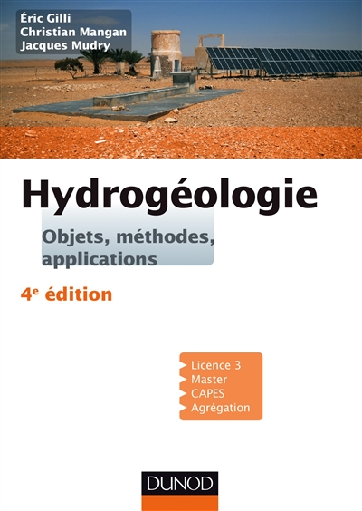 Hydrogéologie : Objets, méthodes, applications