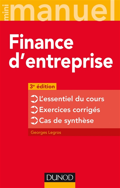 Mini manuel de Finance d'entreprise