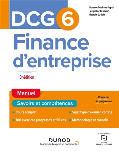 DCG 6. Finance d'entreprise