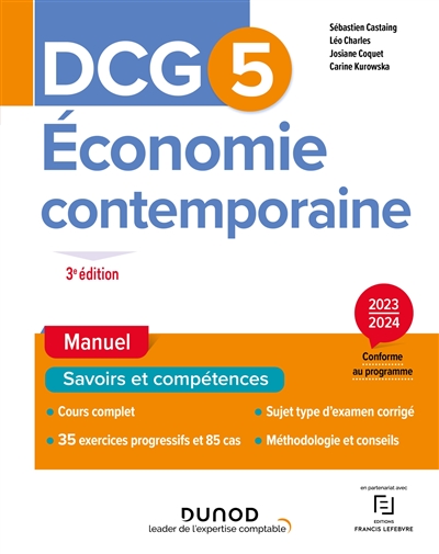 DCG 5 - Economie contemporaine : Manuel