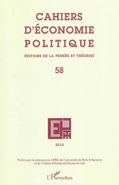 Cahiers d'économie politique N°58