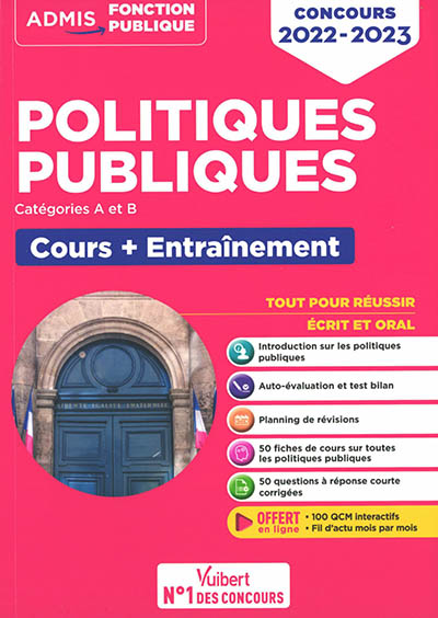 Politiques publiques : Catégories A et B Cours + Entraînement
