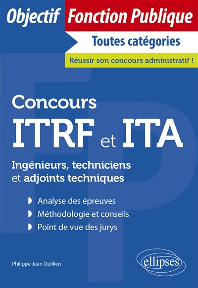 Concours ITRF et ITA : Ingénieurs, techniciens et adjoints techniques