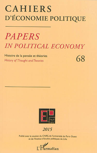 Cahiers d'économie politique : Histoire de la pensée et des théories - 68