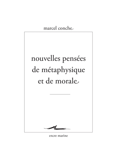 Nouvelles pensées de métaphysique et de morale Ed. 1