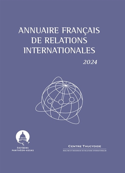 Annuaire français de relations internationales : 2024