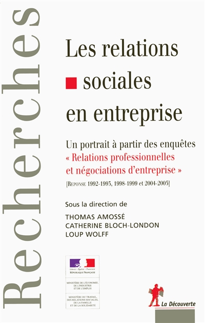 Les relations sociales en entreprise  : Un portrait à partir des enquêtes « Relations professionnelles et négociations d’entreprise »