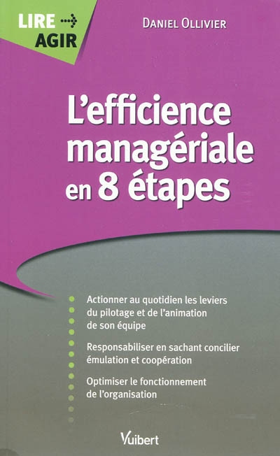 L'efficience managériale en 8 étapes