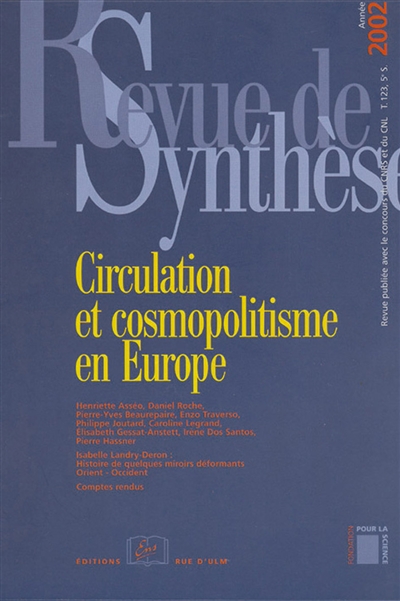 Circulation et cosmopolitisme en Europe