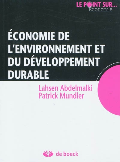 Économie de l'environnement et du développement durable