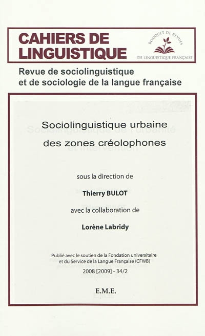 Sociolinguistique urbaine des zones créolophones