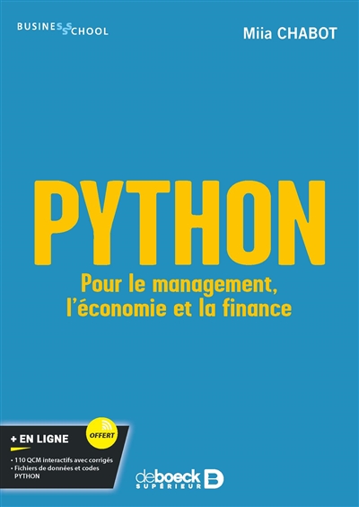 Python : Pour le management, l'économie et la finance