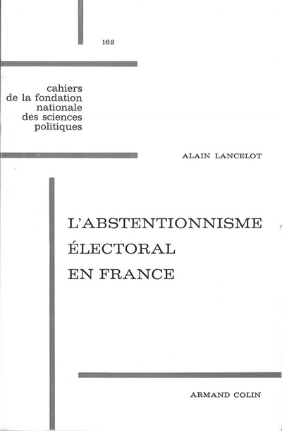 L’abstentionnisme électoral en France
