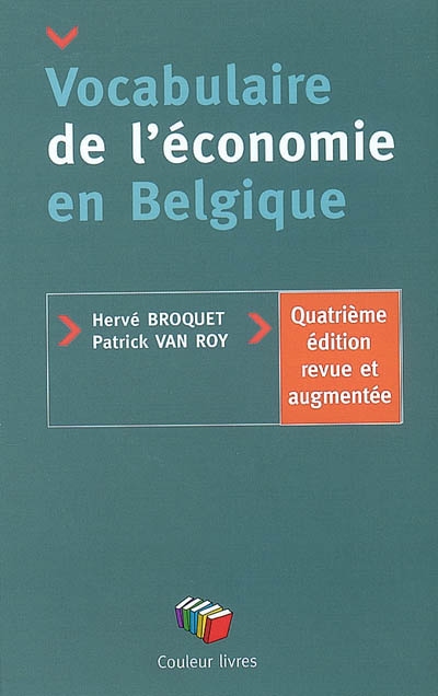 Vocabulaire de l'économie en Belgique Ed. 4