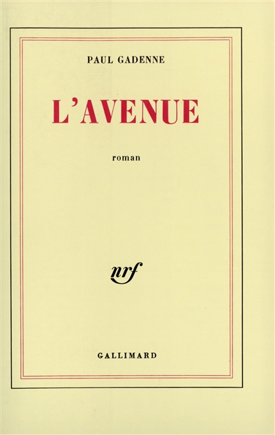 L'Avenue : roman