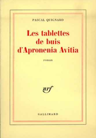Les tablettes de buis d'Apronenia Avitia
