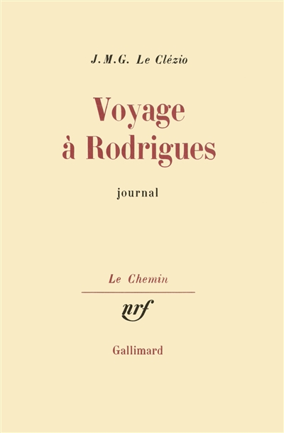 Voyage à Rodrigues : Journal