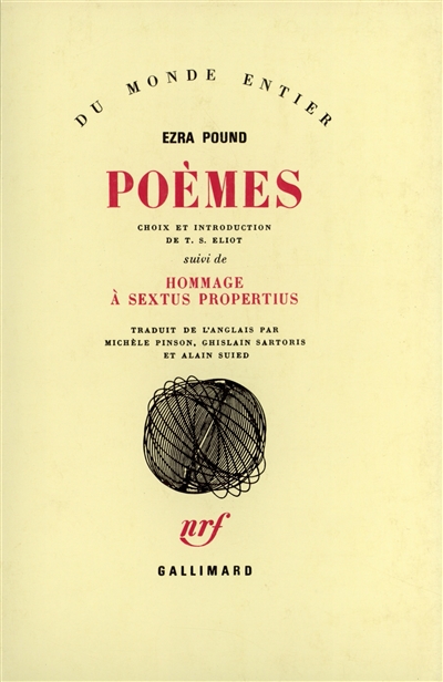Poèmes ; [suivi de] Hommage à Sextus Propertius