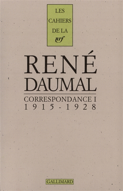 Correspondance : 1915-1944