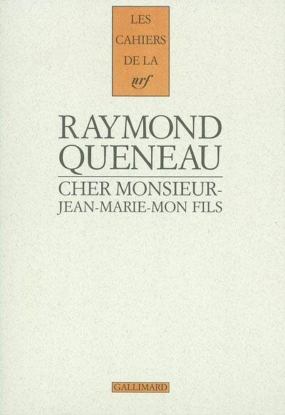 Cher monsieur-Jean-Marie-mon-fils : lettres, 1938-1971
