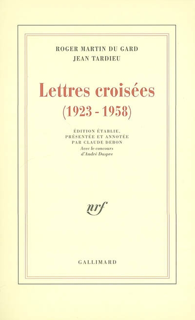 Lettres croisées : 1923-1958