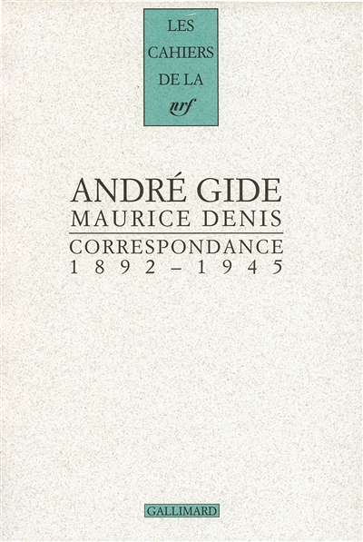 Correspondance : 1892-1945