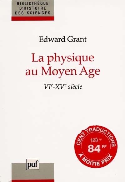 La physique au Moyen-Age : (VIe-XVe siècle)