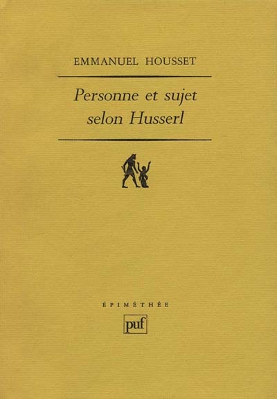 Personne et sujet selon Husserl