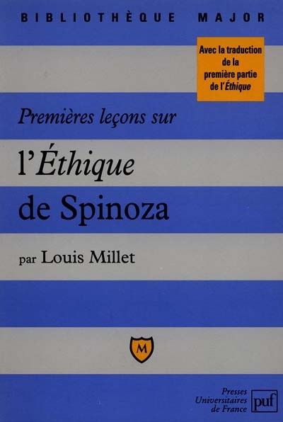 Premières leçons sur l'Ethique de Spinoza