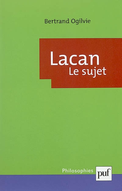 Lacan, la formation du concept de sujet : 1932-1949