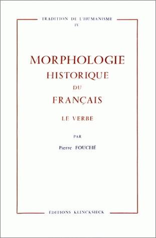 Le verbe français : étude morphologique