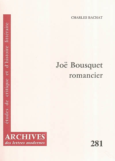 Joë Bousquet romancier