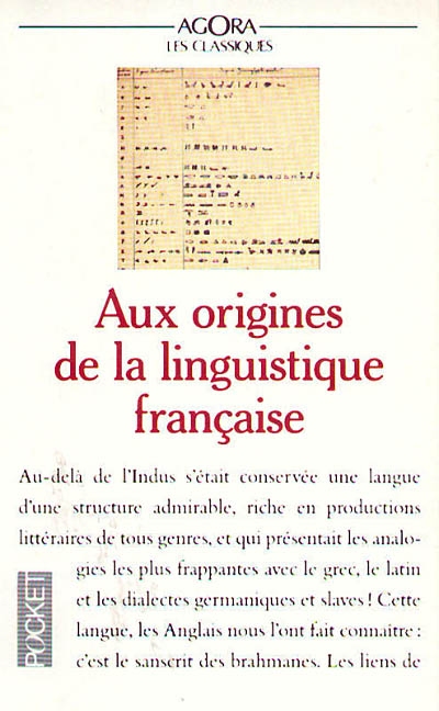 Aux origines de la linguistique française