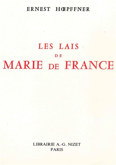 Les "Lais" de Marie de France