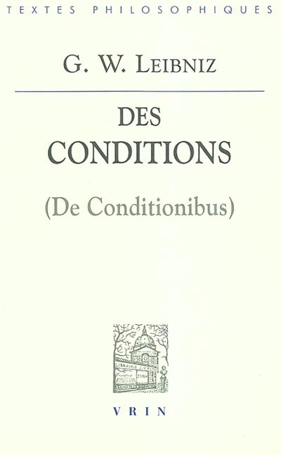 Des conditions = de conditionibus