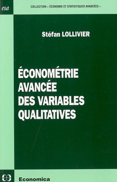 Économétrie avancée des variables qualitatives