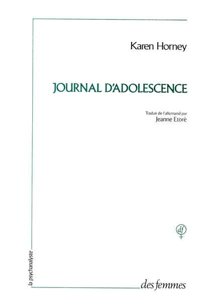 Journal d'adolescence : [1899-1911]