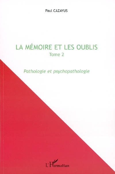 La mémoire et les oublis. 2 , Pathologie et psychopathologie
