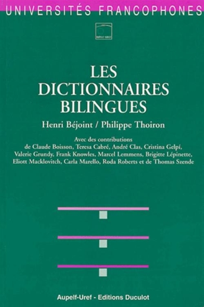 Les dictionnaires bilingues