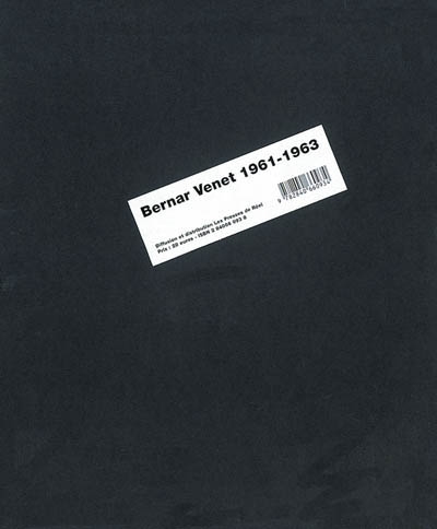 Bernar Venet, 1961-1963 : l'immanence mise en chantier