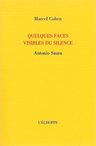 Quelques faces visibles du silence : Antonia Saura
