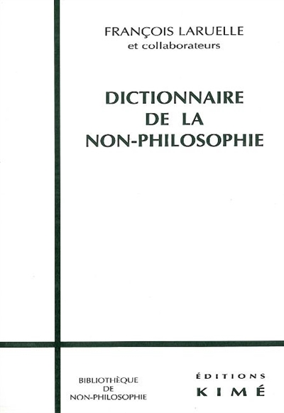 Dictionnaire de la non-philosophie