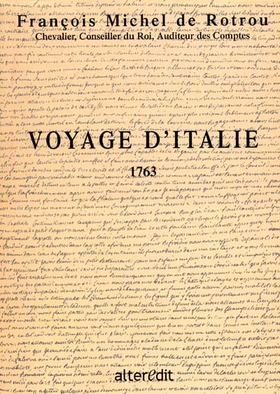 Voyage d'Italie, 1763